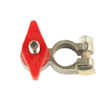 Capuchon plastique pour collier papillon et tige 8/10mm rouge