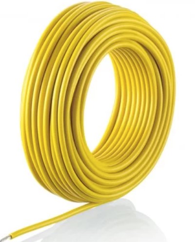 Câble souple HO7VK 1x3mm2 jaune bobine 25m