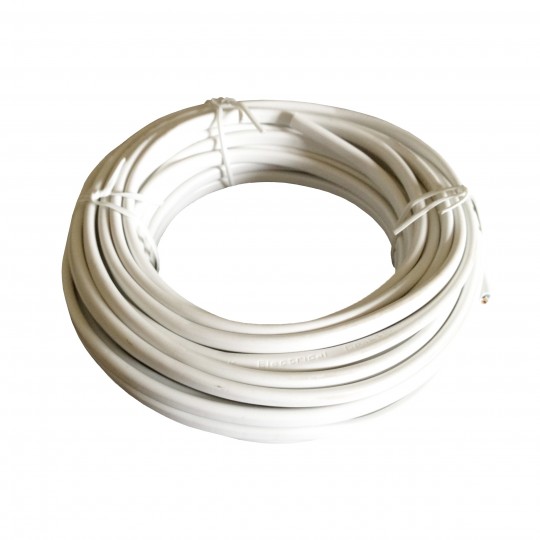 Câble souple HO7VK 1x6mm2 blanc bobine 25m