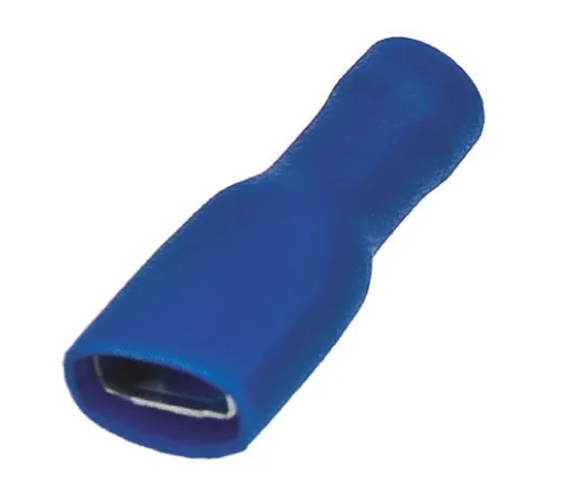 Sachet 10 cosses clips femelle 6.3mm bleue (1.5 à 2.5mm2)