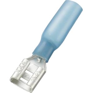 10 cosses thermo clips femelle 6.3mm isolée bleue (1.5 à 2.5mm2)
