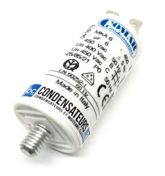 Condensateur permanent COMAR 6MF 450v à cosses