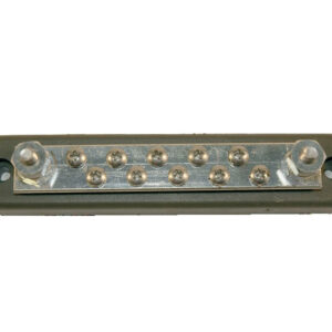 Barrette 10 connexions + 2 plots 150A AC/DC - 300/48v