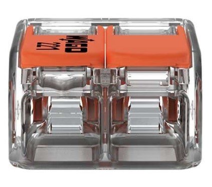 Connecteur WAGO transparent 2 poles 221-412