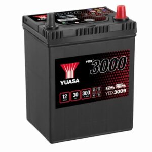 Batterie YUASA 12V 30Ah YBX3009  280A +D B17 167 x 129 x 224