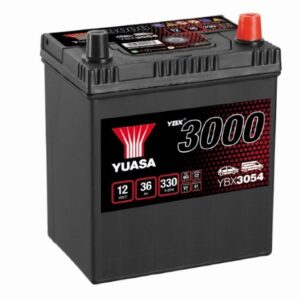Batterie YUASA YBX3054 12V 36Ah 330A +D B19J 187 x 127 x 227