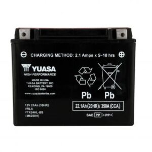 Batterie YUASA YTX24HL-BS  AGM  12V 21A 350A +D 205 X 87 X 162 PACK