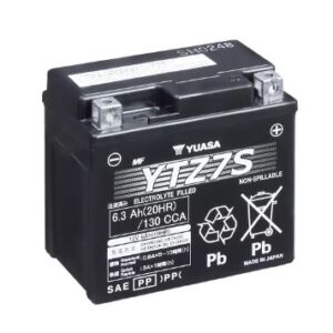 Batterie YUASA YTZ7S AGM 12V 6.3Ah 130A +D SLA 113 X 70 X 105 PRETE