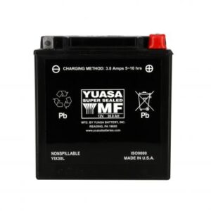 Batterie YUASA YIX30L AGM 12V 30Ah 385A +D 166 X 126 X 175 PRETE