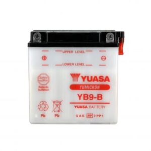 Batterie YUASA YB9-B 12V 9Ah 130A +G DD  135 X 75 X 139 SECHE
