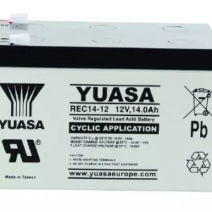 Batterie YUASA 12V 14Ah +G plomb étanche deep cycle   REC14-12  (4)