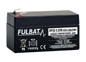 Batterie MWS 1.3-12  VRLA AGM 12V 1.3Ah  97 X 43 X 58