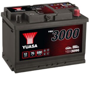 Batterie YUASA YBX3096 12V 76Ah 680A L3 +D 278 X 175 X 190