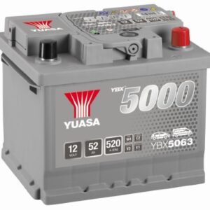 Batterie YUASA YBX5063 12V 52Ah 520A +D LB1 207 X 175 X 175