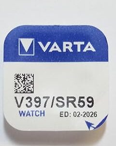 Blister 1 pile montre oxyde argent VARTA 1.5v V397/SR59