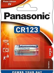Blister 1 pile lithium PANASONIC 3v   CR123  Cdt 40