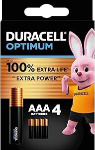 Pile DURACELL Optimun LR03/AAA x 4
