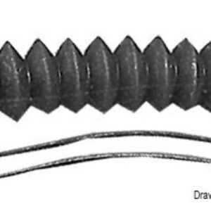 Soufflet plastique D72mm pour passage de câbles noir