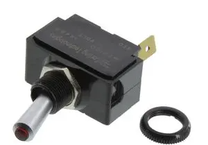 Inter CARLING 12v 20A MOM-OFF-MOM 2P 1led R noir