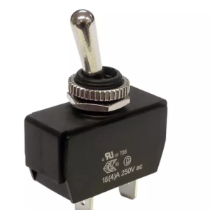 Micro interrupteur à levier OFF-ON métal chromé unipolaire