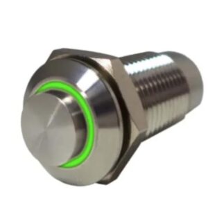 Poussoir-inter tête haute P16mm inox IP67