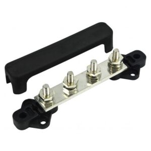 Barrette de connexion FOCA 10A 4 plots vissés plastiques