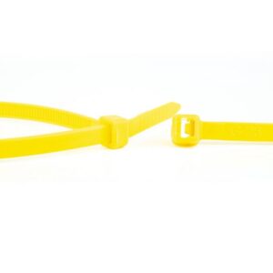 Paquet de colliers rilsans 2,5x98mm jaune (100pcs)