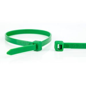 Paquet de colliers rilsans 3,6x200mm vert (100pcs)