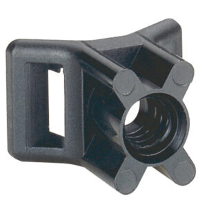 Paquet d'embases à visser colson noir (100pcs)