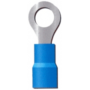 Sachet 100 cosses à œil Ø10 bleue (1.5 à 2.5mm2)