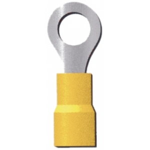 Sachet 100 cosses à œil Ø10 jaune (2.5 à 6mm2)