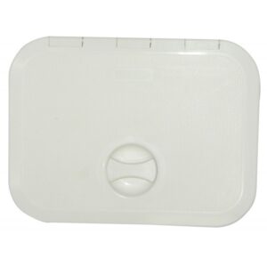 Porte blanche 520x470 résistante aux UV ouverture 180°