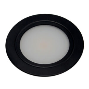 Spot rond 4 leds Blanc LALIZAS 12/24v D75mm noir
