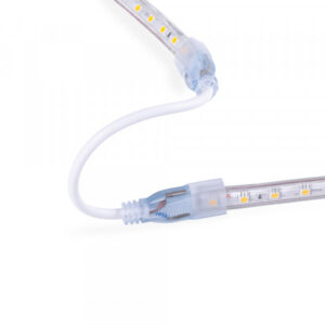 Connecteur en ligne pour serpent lumineux à LED