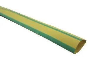 Gaine thermorétractable Ø9,5/4,8mm (1m) vert/jaune