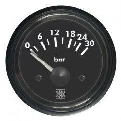 Indicateur pression huile SAN GIORGIO 24v 25bar noir/noir