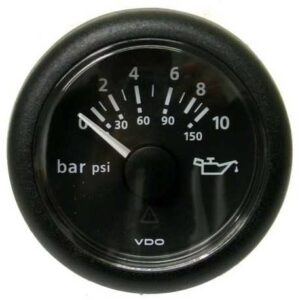 Indicateur pression huile SAN GIORGIO 24v 5bar noir/noir