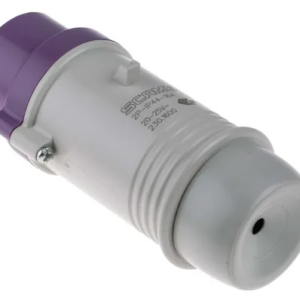 Fiche mâle MENNEKES 32A 24v 2P plastique violet