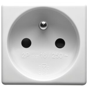 Prise GEWISS 2P+T 16A 250v français gris