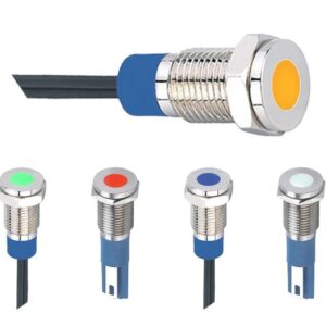 Voyant D13/P8mm led 24/28v jaune étanche IP67