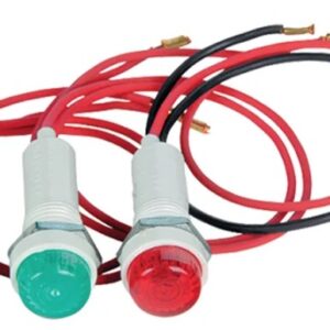 Voyant D10/P8mm led 12v rouge avec fils