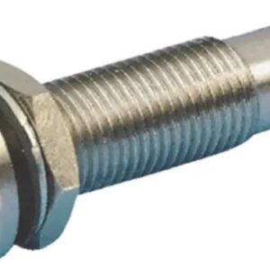Voyant tête bombée P14mm led 12v jaune inox IP67