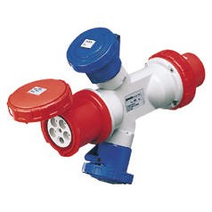 Adaptateur triplex GEWISS 3P+N+T 63-380A