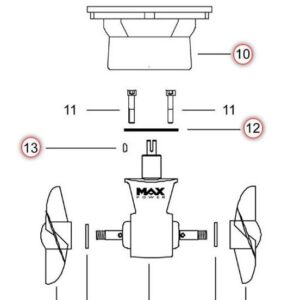Clavette moteur MAX POWER  5x5 CT125/CT165