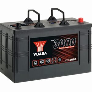 Batterie YUASA YBX3663 12V 112Ah 870A +D (GC13D) 346 X 173 X 234