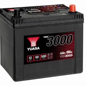 Batterie YUASA 12V 60Ah 500A +D D23 YBX3005 231 X 173 X 225