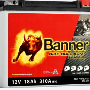 Batterie BANNER ETX20L AGM 12V 18Ah 310A +D 175 X 88 X 155