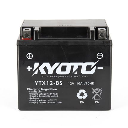 Batterie KYOTO YTX12-BS AGM 12V 10Ah 130A +G SLA 150 X 87 X 130 PRE