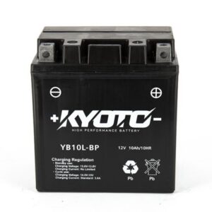 Batterie KYOTO YB10L-B2 AGM 12V 11Ah 120A +D SLA 135 X 90 X 145 PRETE
