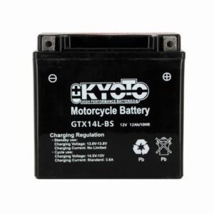 Batterie KYOTO  YTX14L-BS AGM 12V 12Ah 200A +D 150 X 87 X 145 PACK